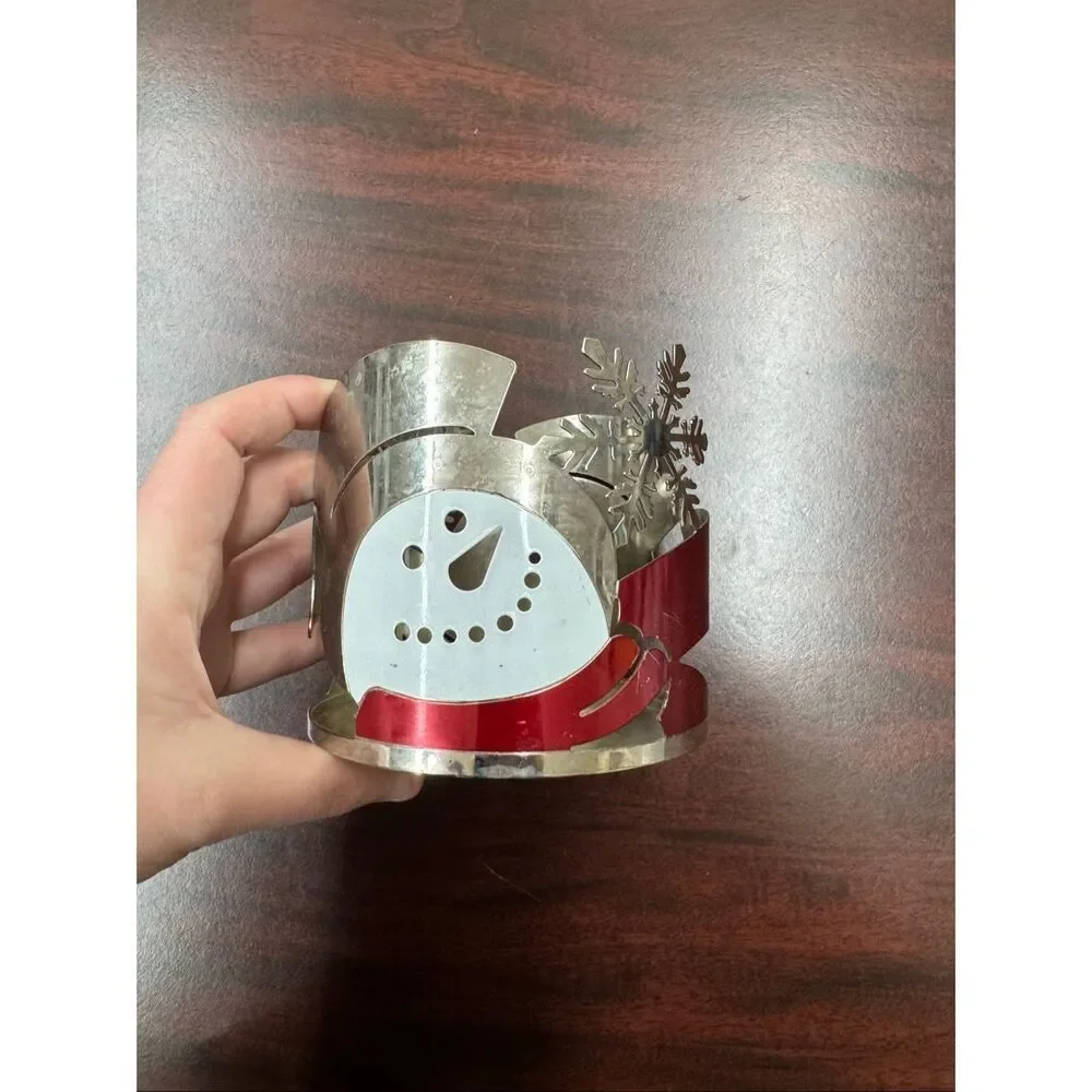 Bath & Body Works Holiday Snowman Candle Holder